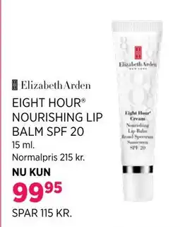 Salling EIGHT HOUR NOURISHING LIP BALM SPF 20 tilbud