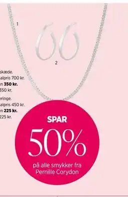 Salling SPAR 50% på alle smykker fra Pernille Corydon tilbud