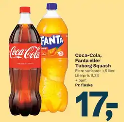 Let-Køb Coca-Cola, Fanta eller Tuborg Squash tilbud