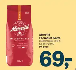 Let-Køb Merrild Formalet Kaffe tilbud