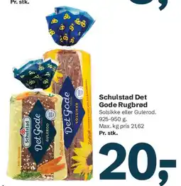 Let-Køb Schulstad Det Gode Rugbrød tilbud