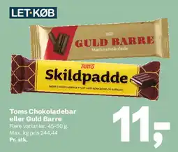 Let-Køb Toms Chokoladebar / Guld Barre tilbud