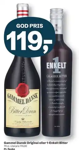 Let-Køb Gammel Dansk Original eller 1-Enkelt Bitter tilbud