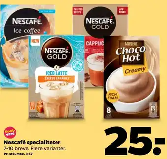 Netto Nescafé Specialiteter 7-10 Breve tilbud