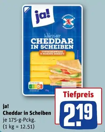 Ja! Cheddar in Scheiben