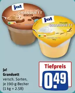 REWE DE ja! Granduett tilbud