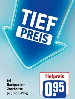 REWE DE Backpapier-Zuschnitte tilbud