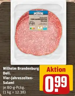 REWE DE Wilhelm Brandenburg Deli Vier-Jahreszeiten-Salami tilbud