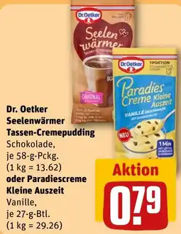 REWE DE Dr. Oetker Seelenwärmer Tassen-Cremepudding Schokolade tilbud
