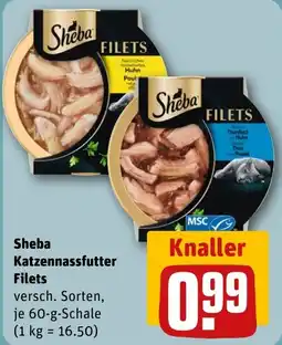 REWE DE Sheba Katzen Nassfutter Filets tilbud
