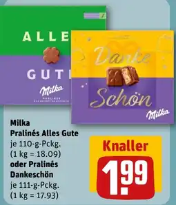 REWE DE Milka Pralinés Alles Gute tilbud