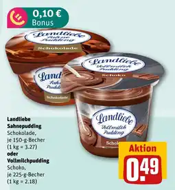 REWE DE Landliebe Sahne pudding Schokolade tilbud
