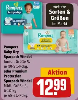 REWE DE Pampers Baby Dry Sparpack Windel tilbud