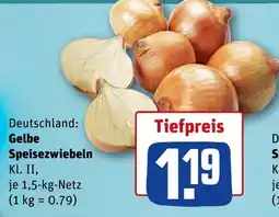 REWE DE Gelbe Speisezwiebeln tilbud