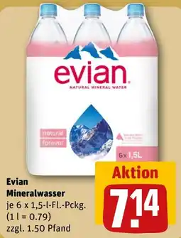 REWE DE Evian Mineralwasser tilbud