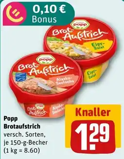 REWE DE Popp Brotaufstrich tilbud