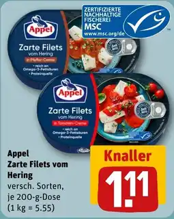 REWE DE Appel Zarte Filets vom Hering tilbud
