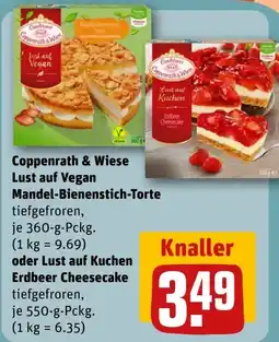 REWE DE Coppenrath & Wiese Lust auf Vegan Mandel-Bienenstich-Torte tilbud