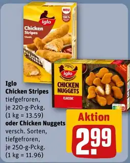 REWE DE Iglo Chicken Stripes tilbud