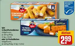 REWE DE Iglo 13 Backfischstäbchen tilbud