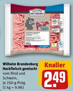 REWE DE Wilhelm Brandenburg Hackfleisch gemischt tilbud