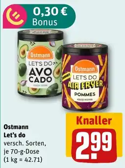 REWE DE Ostmann Let's do versch. Sorten tilbud