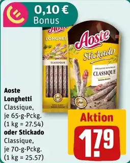 REWE DE Aoste Longhetti Classique tilbud