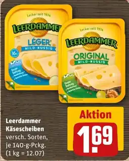 REWE DE Leerdammer Käsescheiben tilbud
