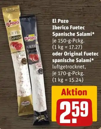 El Pozo Iberico FueteC Spanische Salami