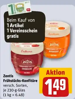 REWE DE Zentis Frühstücks-Konfitüre tilbud