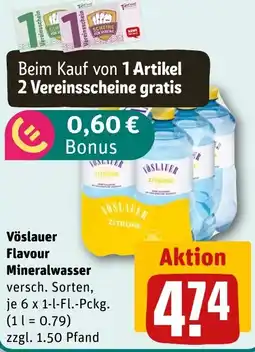 REWE DE Vöslauer Flavour Mineralwasser tilbud