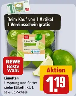 REWE DE REWE Beste Wahl Limetten tilbud