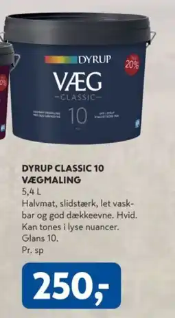Davidsen Dyrup Classic 10 Vægmaling tilbud