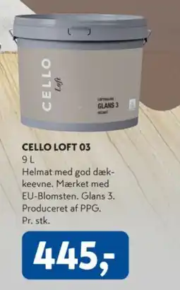 Davidsen Cello loft tilbud