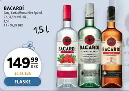 Scandinavian Park Bacardi razz, carta blanca eller spiced tilbud