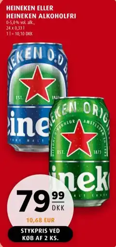 Scandinavian Park Heineken eller Heineken alkoholfri tilbud