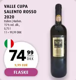 Scandinavian Park Valle Cupa Salento Rosso tilbud