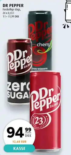 Scandinavian Park Dr Pepper forskellige slags tilbud