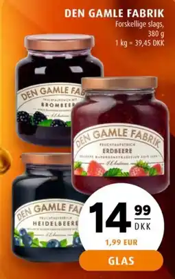 Scandinavian Park Den Gamle Fabrik fruktaufstrich tilbud