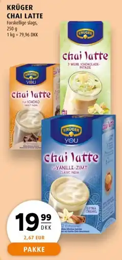 Scandinavian Park Krüger chai latte tilbud