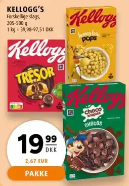 Scandinavian Park Kellogg's forskellige slags tilbud