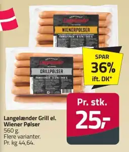 Fleggaard Langelænder Wiener Pølser tilbud