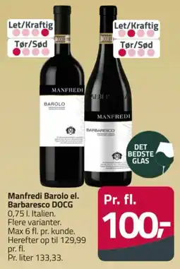 Fleggaard Manfredi Barolo el. Barbaresco DOCG tilbud