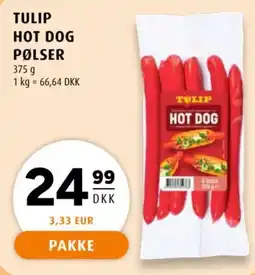 Scandinavian Park Tulip hot dog pølser tilbud