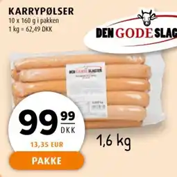 Scandinavian Park Den gode slagter karrypølser tilbud