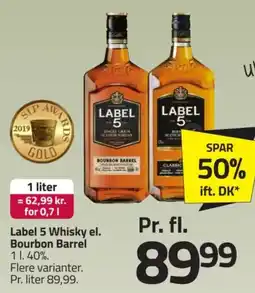 Fleggaard Label 5 Whisky el. Bourbon Barrel tilbud
