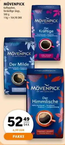 Scandinavian Park Mövenpick kaffepulver tilbud