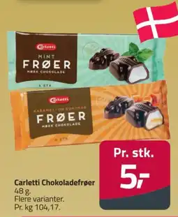 Fleggaard Carletti Chokoladefrøer tilbud