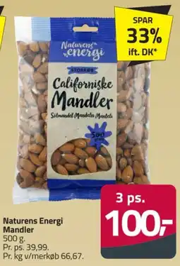 Fleggaard Naturens Energi Californiske Mandler tilbud