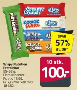 Fleggaard Wispy Nutrition Proteinbar tilbud